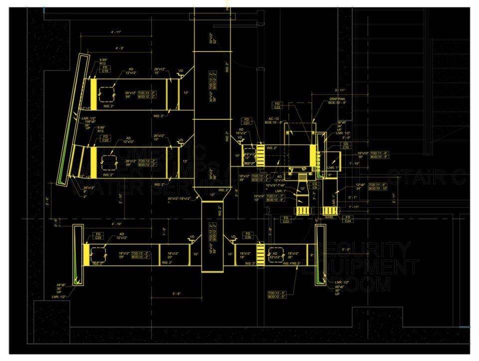 Hotel — Brooklyn, NY (ductwork) — MEP shop drawing 2 of 4