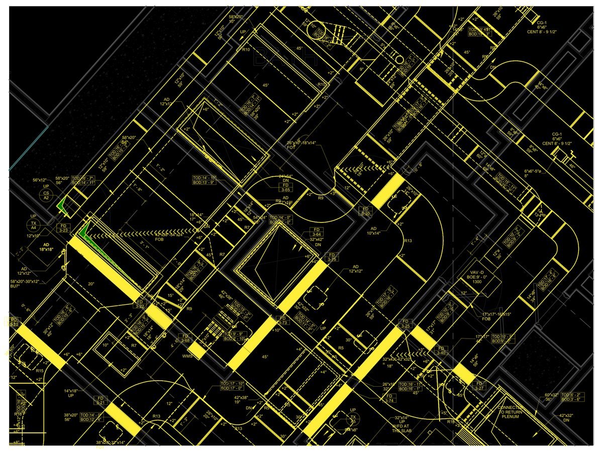 Hotel — Brooklyn, NY (ductwork, 3D views) — MEP shop drawing 1 of 4