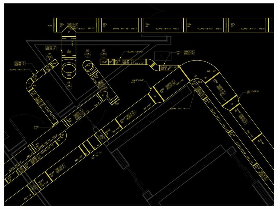 Hotel — NYC metro (mechanical set, cellar to roof) — MEP shop drawing 3 of 4