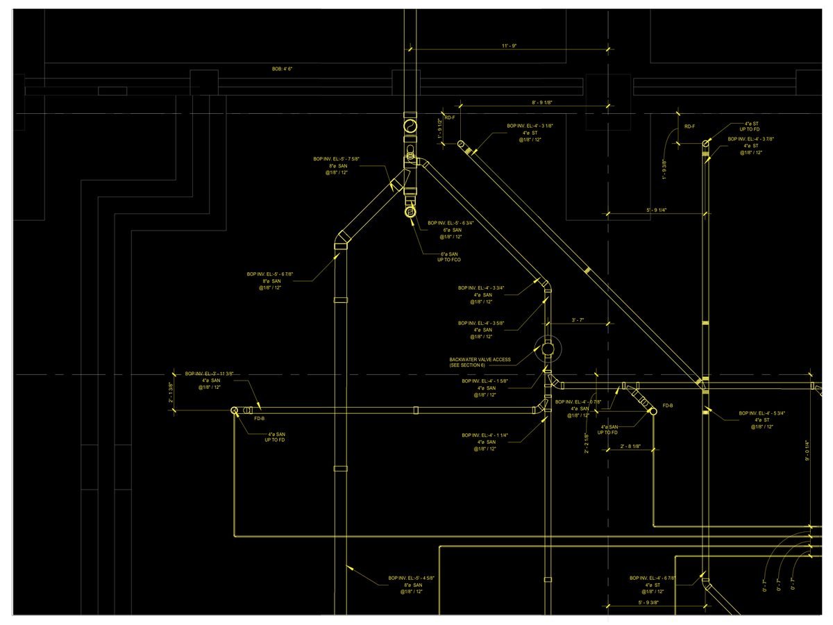 Medical office — New Jersey (plumbing, water heating) — MEP shop drawing 1 of 4
