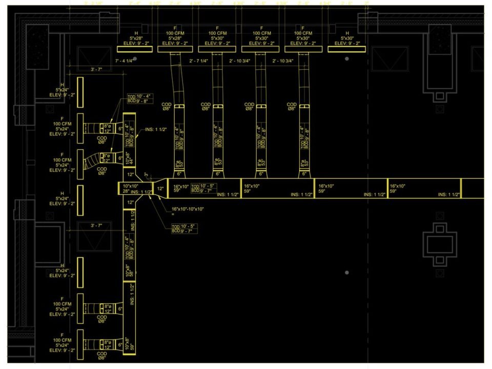 Multi-family residential — Jersey City, NJ — MEP shop drawing 3 of 4