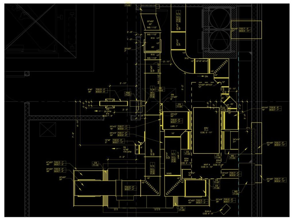 Residential skyscraper — Manhattan, NY (multi-trade coordination) — MEP shop drawing 1 of 4