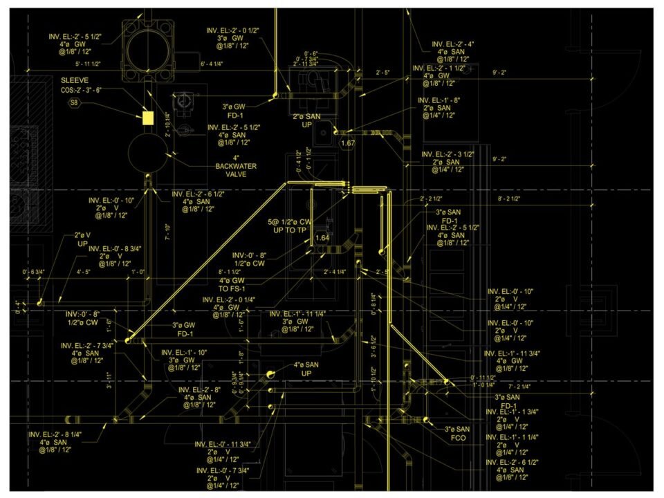 School — Elizabeth, NJ (plumbing and vapor-mitigation vent) — MEP shop drawing 4 of 4